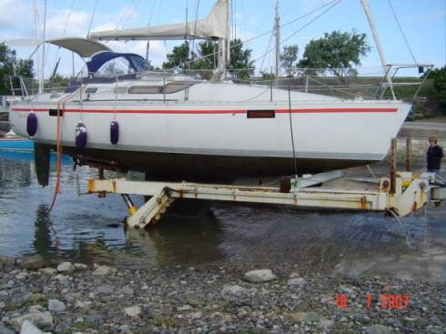 Sortie pour carenage voilier Beneteau Oceanis 320