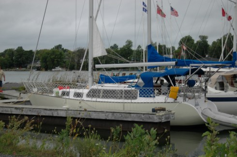 grande voile et génois sur enroleur