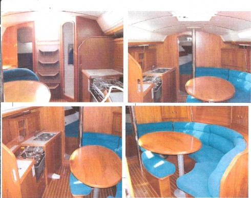 Intérieur du voilier Jeanneau Sun Odyssey 2000
