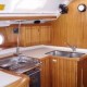 Lavabo de la cuisine du Voilier Usagé Dufour GIB SEA 43 2002 à vendre