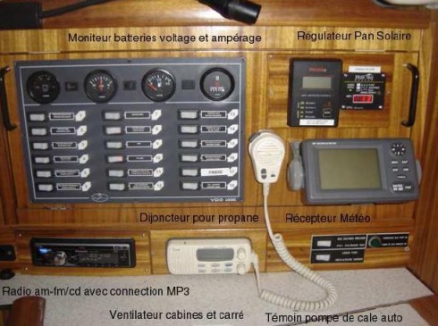 Instruments de contrôle du Voilier Usagé Dufour GIB SEA 43 2002 à vendre