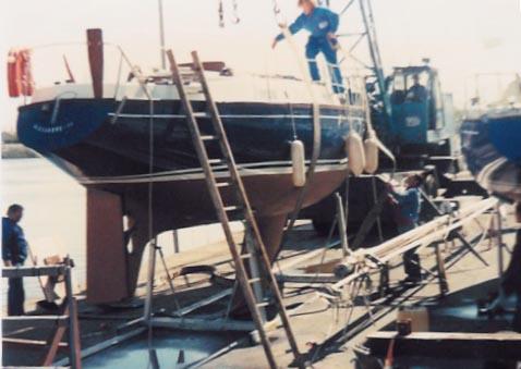 1 bateau graveline 90bob port quai