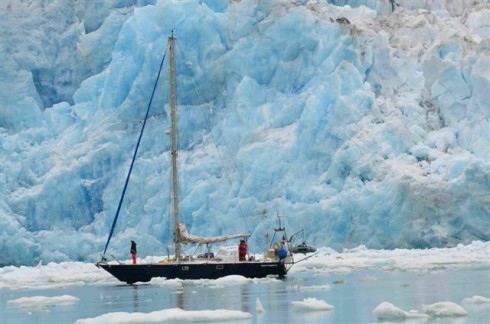 REVE D'ANTILLES naviguant dans les glaces