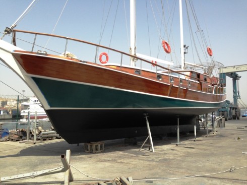 Bateau yacht caique en bois de 22 mètres
